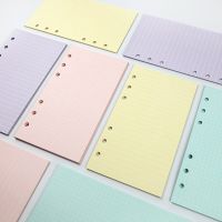 2023 45Sheet Kawaii A5 A6 Loose Leaf Notebook Refill Spiral Binder Index Paper Inner Pages Daily Planner Line Grid Blank Agenda Note Books Pads
