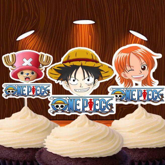 One Piece theme Cupcake topper 12pcs | Lazada PH