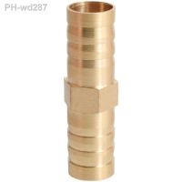 4 5 6 8 10 12 14 16 19 25mm Hose Barb Brass Straight 2 Way Pipe Fitting Splitter Connector Coupler Home Garden