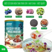 Bột củ sen M8 mix trái cây hũ 500g, ngũ cốc ăn sáng healthy, giảm cân