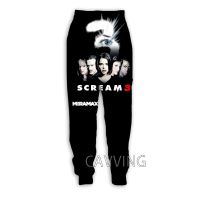 New fashion 3D printing horror movie scream casual sports pants, sports pants, mens pants, triple pants, mens and womens jogging pants J02