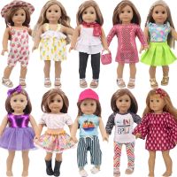 Doll Dress For Girl Dolls New Fashion Daily Wear Glasses For 18 Inch American Doll Clothes 43 Cm New Born Baby alives Toys Gifts Hand Tool Parts Acces