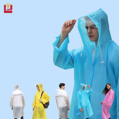 YONUO เสื้อกันฝนแบบหนา กันน้ำ สําหรับผู้ใหญ่ เสื้อกันฝนแฟชั่น สไตล์เกาหลี Rain coats กันน้ำ แบบหนา มี