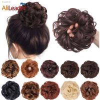 ☂♣ Curly Hair Bun Synthetic Hair Bun Chignon Elastic Bands Ponytail Curly Hair Extension Short Hair Messy Donut Ponytail for Woman