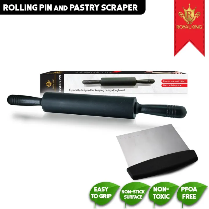 Royal King Rolling Pin and Pastry Scraper Lazada PH
