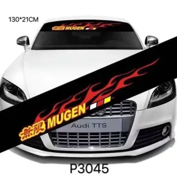 Buy Mugen Power Windshield Banner Vinyl Decal With 3 Colored Online in  India 