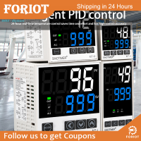 Foriot  จอแสดงผลดิจิตอล PID ควบคุมอุณหภูมิเทอร์โม Regulator 100-240โวลต์ AC โซลิดสเตรีเลย์ SSR เอาท์พุท