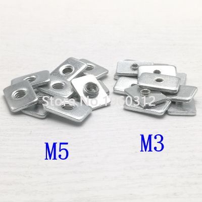 50pcs/Lot Micromake 3D Printer Parts Tee nuts for building machine V-Slot M5 Tee NutSize T1.6x10x15
