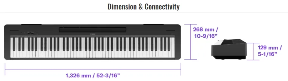 Yamaha P-145 Digital Piano Package C / P145