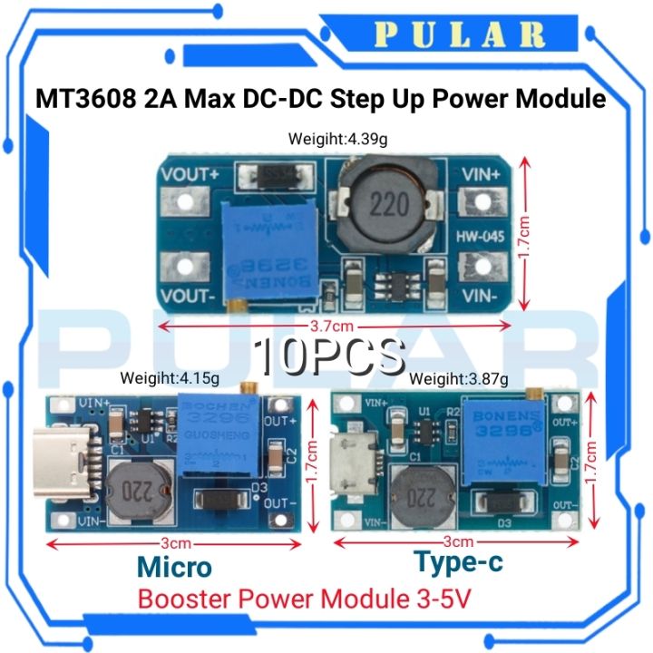 10pcs DC-DC Step Up Converter Booster Power Supply Module Boost