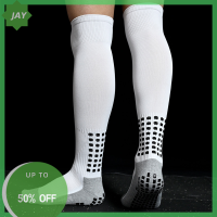 ?【Lowest price】Jay New Mens Non-SLIP Soccer SOCKS Breathable knee ผ้าขนหนูสูงด้านล่างขี่จักรยานเดินป่ากีฬาการฝึกอบรมถุงเท้าฟุตบอลยาว