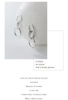Modian Trendy Abstract Line Design Stud Earrings 925 Sterling Silver Swing Elegant Jewelry For Women Earring Gifts AccessoriesTH