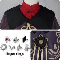 Anime Genshin Impact Hu Tao Cosplay Costume Uniform Hu Tao Dress Hat Socks Wig Finger Rings Hutao Outfits For Comic Con