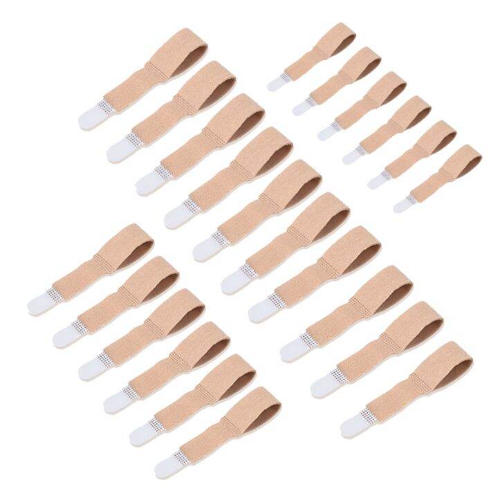 20Pcs Toe Finger Straightener Bandage Toe Separator Splint Wraps Foot
