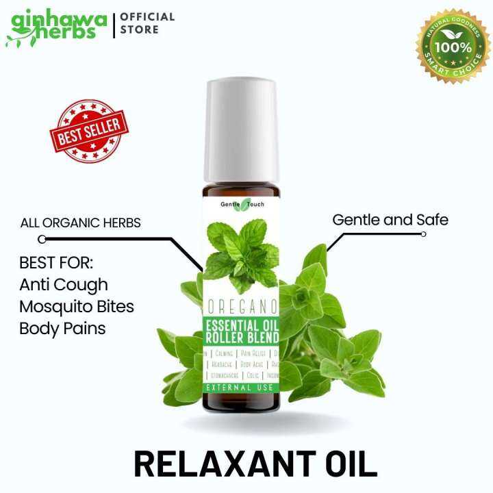 Ginhawa Herbs, Effective Oregano AntiCough Calming Oil Roller Blends