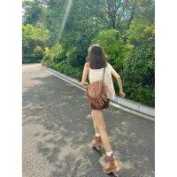 【Ready】? g womens summer new nd suede tal saddle retro eth sle shoulder nger y