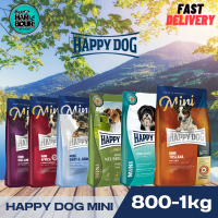 Happy Dog MIni อาหารสำหรับสุนัขโตและลูกสุนัขพันธุ์เล็ก สูตรสมบูรณ์ดูแลครบทั้งร่างกาย ขนาด 1kg.