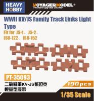 Heavy Hobby PT-35093 135 WWII Kvjs Family Track Links Light Type