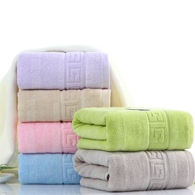 70x140cm 100% Cotton Absorbent Solid Color Soft Comfortable Men Women Bathroom Bath Towel