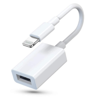 อะแดปเตอร์ Lightning เป็น USB กล้อง,อะแดปเตอร์ USB 3.0 OTG สำหรับ iPhone iPad อะแดปเตอร์ USB แบบพกพาใช้งานร่วมกับ IOS13รองรับการ์ดรีดเดอร์ USB แฟลชไดรฟ์คีย์บอร์ดเมาส์ไม่มีแอปพลิเคชั่นปลั๊กแอนด์เพลย์