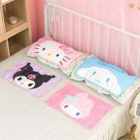 Sanrio Kawaii Hello Kitty (ความคิดสร้างสรรค์ของตกแต่งบ้าน) หมอนปกการ์ตูนหมอนป้องกันการไหลสำหรับฤดูร้อนปลอกหมอนเดี่ยวเด็กคู่รักน่ารัก