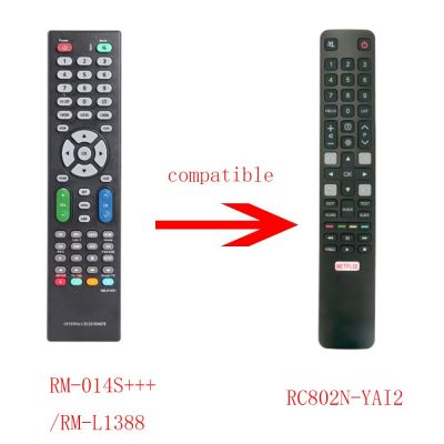 New replacement Universal HUAYU RM-L1388/RM-014S+++ Compatible with the TV required by the RC802N-YAI2 remote control 32S6000S 40S6000FS 43S6000FS U55P6006 U65P6006 U49P6006 U43P6006