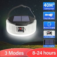 100W Outdoor Solar Lights Solar Panel USB Rechargeable Power Bank Pendant Light For Country House Garden Decoration Outdoor Led Lamp