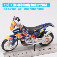 มอเตอร์ครอส &amp; ไรเดอร์ Enduro 450 1/18โมเดล KTM No.1แข่งรถแรลลี่สีแดงของเล่นบังคับ