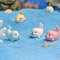 LUNOK งานฝีมือรูปการ์ตูนสวยงามของขวัญ Narwhal DIY ตกแต่งตู้ปลาเครื่องตกแต่งบอนไซรูปปั้นขนาดเล็กรูปแกะสลักขนาดเล็กภูมิทัศน์