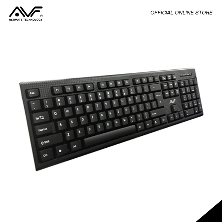 AVF AK1018U USB Keyboard, Plug n' Play, Soft touch key, 104 keys