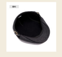 K258ผู้ชายสไตล์หมวก Beret หมวกทำด้วยผ้าขนสัตว์กลางแจ้งฤดูใบไม้ร่วงและฤดูหนาวใหม่แฟชั่นย้อนยุคหมวกหมวกจิตรกรหมวกชายฮอร์น