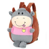 【Hot Sale】 cross-border plush childrens schoolbag winter new baby cow cartoon cute kindergarten