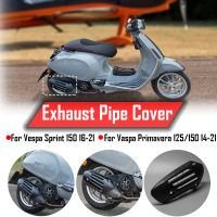 Ultrasupplier Primavera 125/150 2014-2022ฝาครอบตัวเก็บเสียงท่อไอเสียรถจักรยานยนต์สำหรับ Vespa Sprint 150 2016-2022 2021 2020ป้องกันการแผ่นกันความร้อน