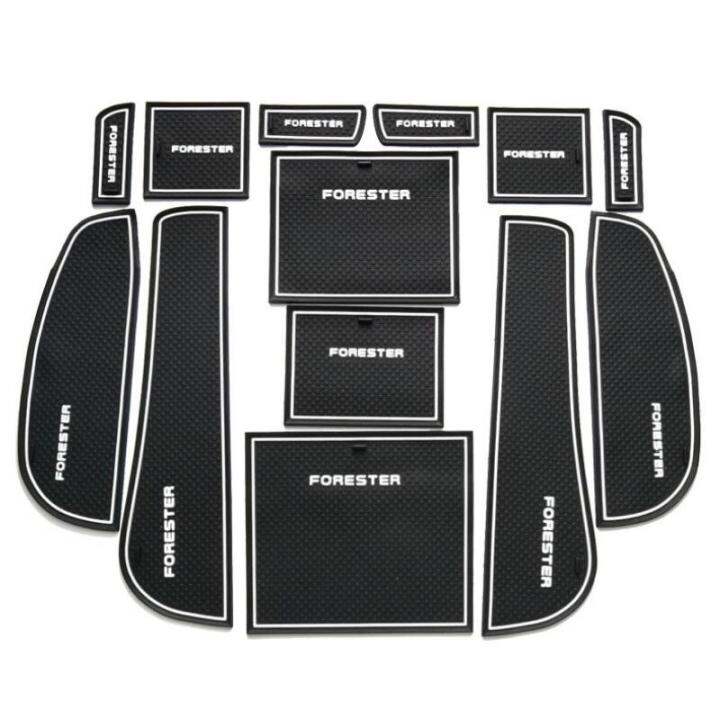 รถประตู-groove-mat-car-gate-slot-pad-ถ้วย-armrest-storage-pad-สำหรับ-subaru-forester-2009-2010-2011-2012