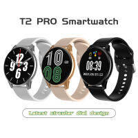 ♥Gratis ongkir♥T2 Pro สมาร์ทวอทช์ IP67กันน้ำเล่นกีฬาหน้าจอสัมผัสเต็มสมาร์ทวอท์ชโทรผ่านบลูทูธ1.28นิ้ว230Mah