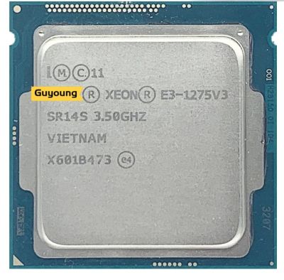 V3 E3-1275 YZX Xeon E3 E3-1275V3 1275 V3 E3 3.5 GHz ใช้ Quad-Core แปด-Thread เครื่องประมวลผลซีพียู84W LGA 1150