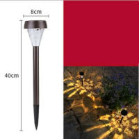 Solar Lawn Light Led Outdoor Garden Decoration New Ground Plug Light Stainless Steel Glass Light and Shadow Solar Light