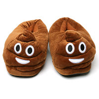 Qmaigie Winter slippers men Shoes Warm Soft Indoor house man slippers Plush Non-slip room slide Cute Poop Funny slippers Unisex