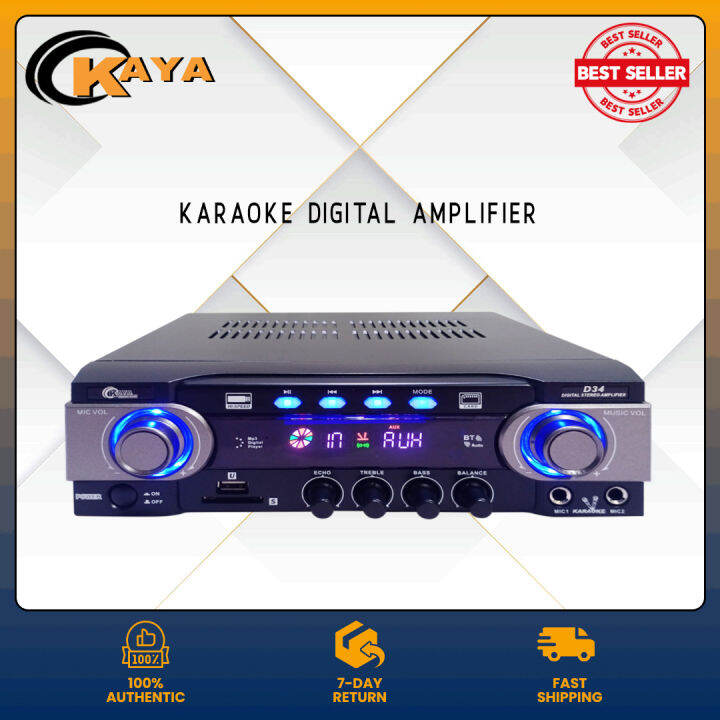 Original Videoke Amplifier KAYA (D34) 150 Watts x 2 Channel Digital