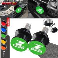 ┅♕ Motorcycle CNC Aluminum 10mm Swingarm Spools Slider Stand Screws For Z1000 Z1000SX Z750 Z 750R/S With Logo z1000 z1000sx z750