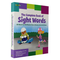 Childrens English common vocabulary dictionary the complete book of sight words 220 high frequency words core vocabulary tear page English self-study Advanced Book