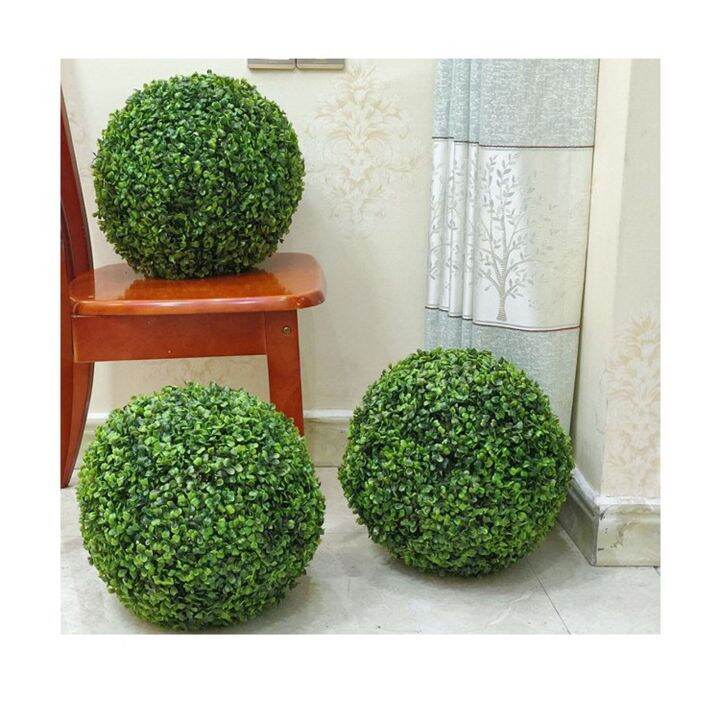 Artificial Ball Hanging Leaf Effect Green Grass Ball Artificial Grass