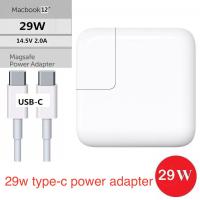 หัวชาร์จเร็วสำหรับ iPhone X และ iPhone 8 และ Macbook 12" USB-C (PD) Power Adapter ขนาด 29 วัตต์ Apple Fast Charge Charger USB-C PD TYPE-C PD 29W