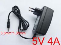 【Free-delivery】 1ชิ้น5V4A คุณภาพสูง AC 100V-240V ตัวแปลง DC 5V 4A 4000mA ปลั๊กแหล่งจ่ายไฟ EU 3.5มม.