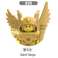 Saint Seiya Building Blocks Seiya Glacier Zilong Ikki Anime Bricks Cartoon Mini Action Figures Heads Assembly Toys Kids Gifts