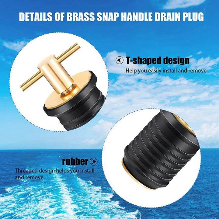 2-pcs-t-handle-drain-plug-twist-turn-marine-boat-drain-plugs-rubber-plugs-with-brass-handle-boat-marine-accessories