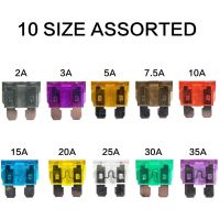 【YF】 50pcs Auto Blade Standard Fuse Set - 2A 3A 5A 7.5A 10A 15A 20A 25A 30A 35A High Quality Combo   Handle for