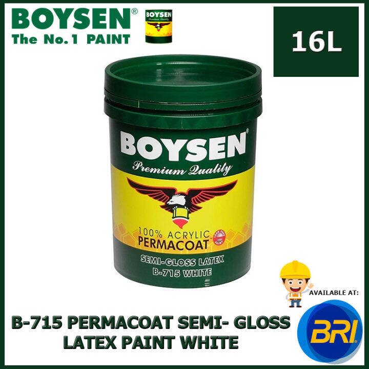 BOYSEN SemiGloss Latex White B715 16L Lazada PH
