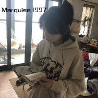 Marquise1997 เสื้อฮู้ด เสื้อแขนยาวอบอุ่น หลวมและสบาย ทันสมัย ทันสมัย เท่ ล้ำสมัย WWY2392Z60 38Z230923