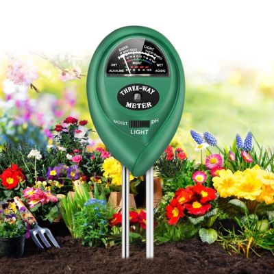 【Trending】 เครื่องวัดค่า PH ของดิน3-In-1 PH เครื่องวัดความเป็นกรดของความชื้นเครื่องวัดความชื้นในดินสำหรับพืช
